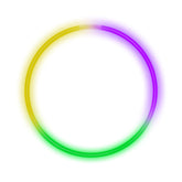Green, Purple and Yellow 22" Glow Necklaces